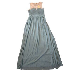 Elegant Blue Maxi Dress